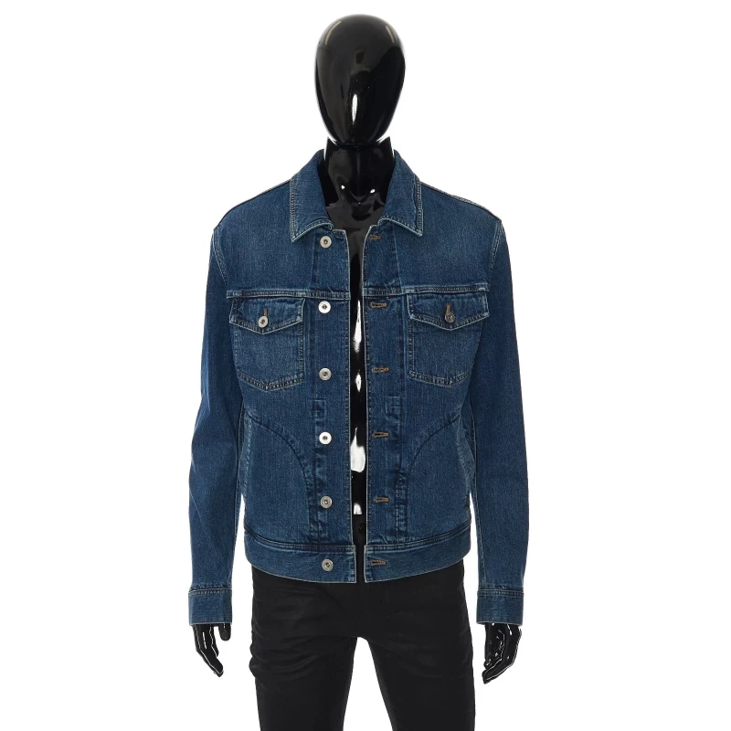 BRIONI 2750$ Japanese Selvedge Denim Trucker Jacket