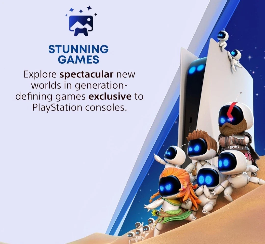 Sony PS5 Slim Standard Edition Blu-ray 1TB White Console PlayStation 5