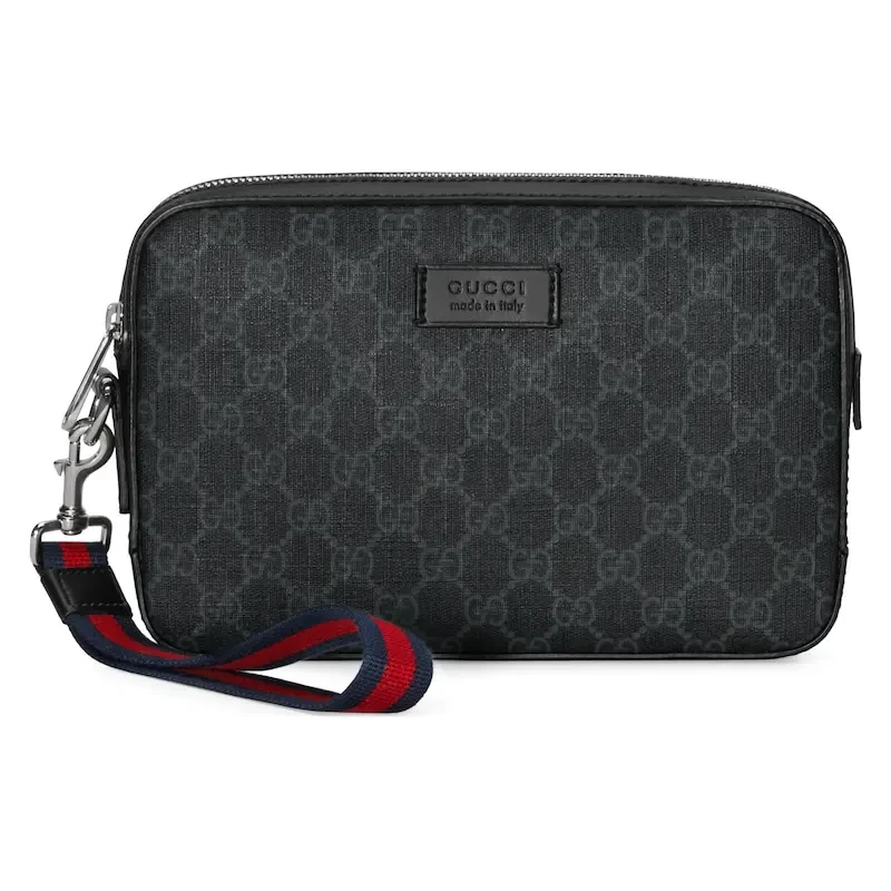 GUCCI GG Black Small Clutch Bag