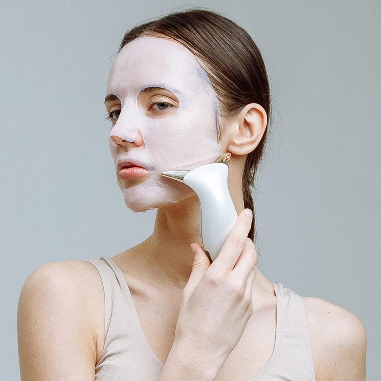 L&L SKIN Facial Massager, Face Neck Lifting Massager with Hot & Cold Modes for Wrinkles