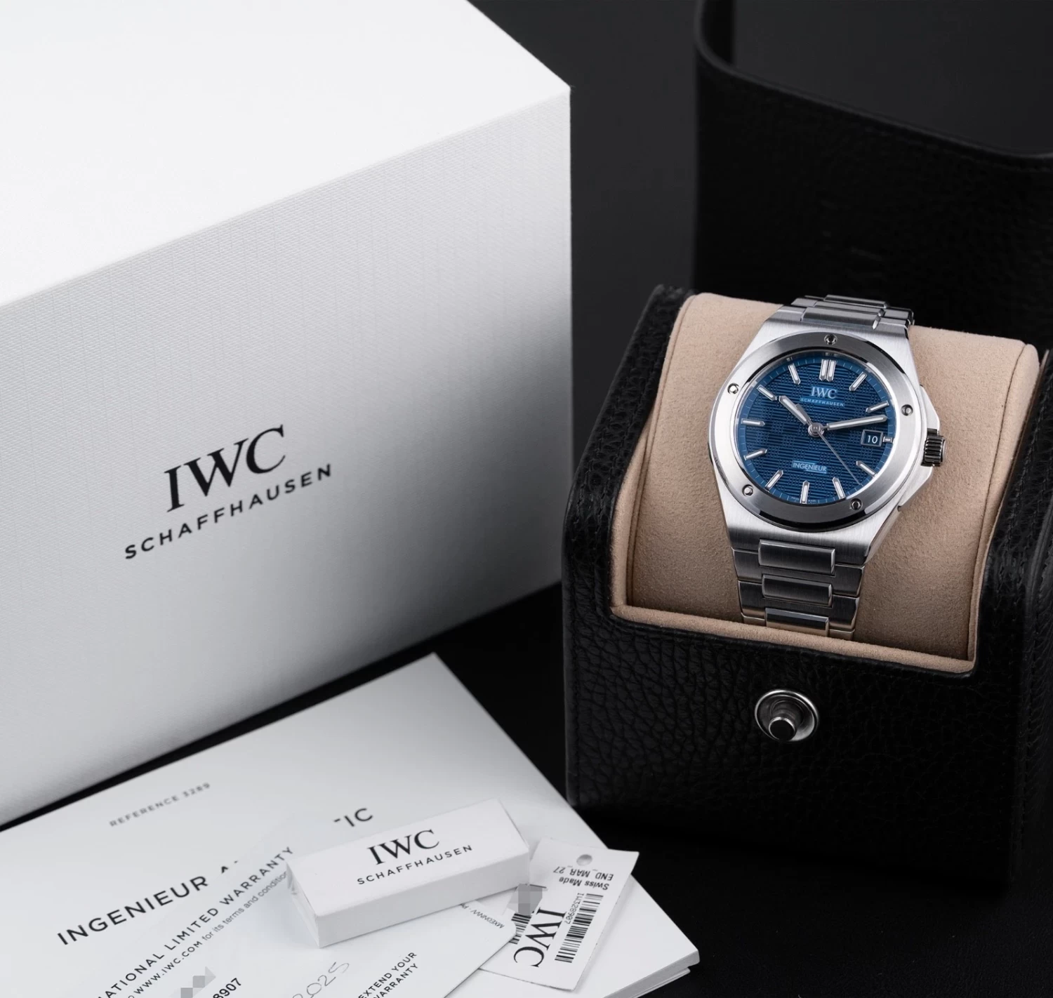 IWC Ingenieur 40 Automatic Blue Dial IW328907 NEW 2025 COMPLETE SET
