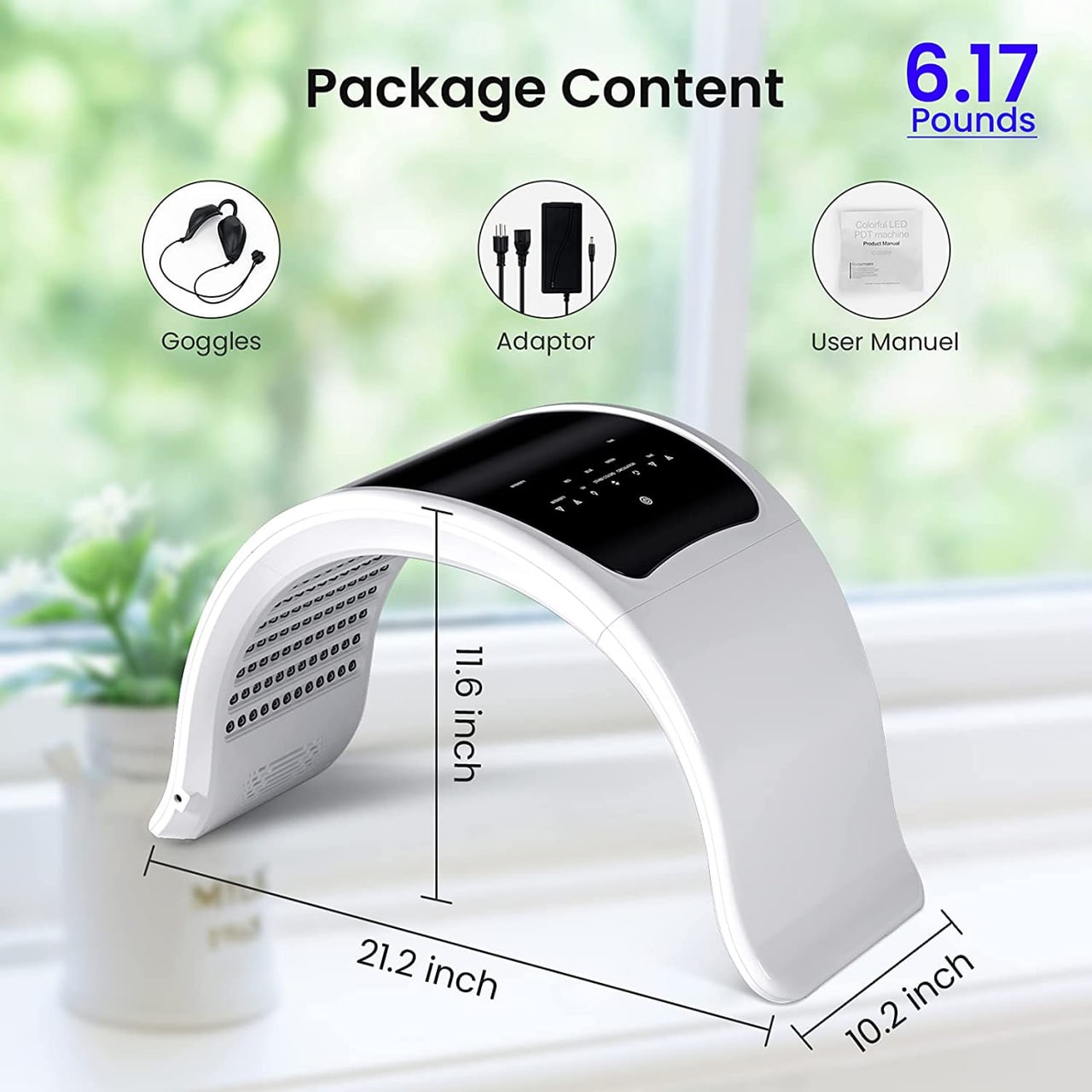 LED Light Therapy 8-in-1 Professional Photon PDT LED Light Facial Skin Care Rejuvenation Machine Salon Spa Beauty Equipment