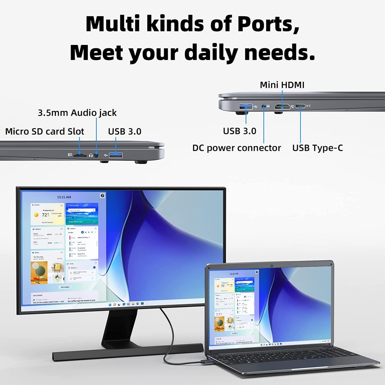 SGIN Laptop 15.6 Inch 12GB DDR4 512GB SSD