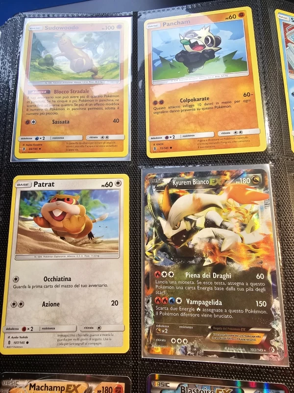 Pokemon Cards Kyurem Bianco Ex Blastoise Ex Pikachu Surf + Blastoise Ex Jumbo